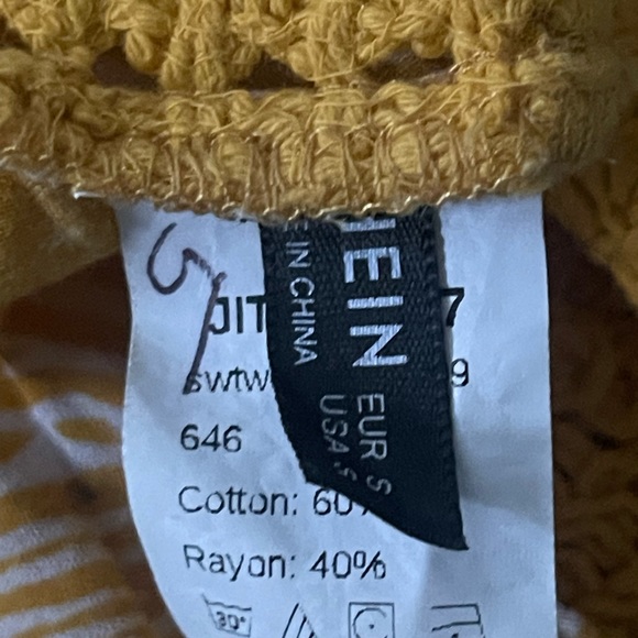 Shein Crochet Yellow Top - Picture 5 of 5